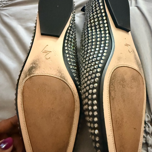 Naturalizer Black and Silver Studded Flats - Picture 8 of 8